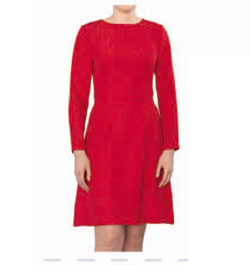 платье красное