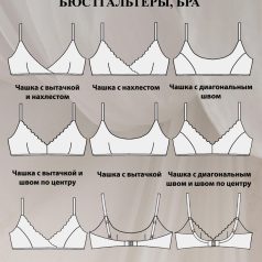 параметрическая выкройка бескаркасных бюстгальтеров и бра